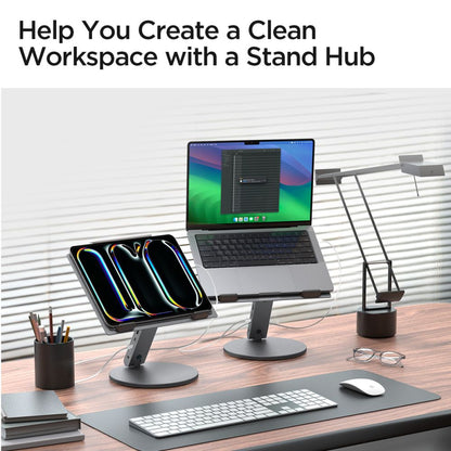 Suport Spigen LD204H za Laptop, Srebrni