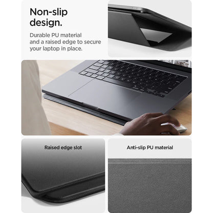 Podrška Spigen Slim Fold LD201-S7 za Laptop max. 14 inča, Crna AMP11116