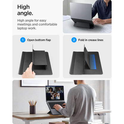 Podrška Spigen Slim Fold LD201-S7 za Laptop max. 14 inča, Crna AMP11116