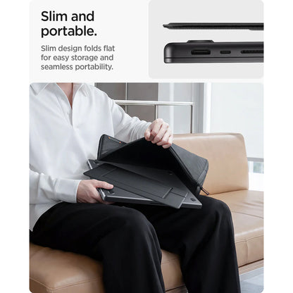Podrška Spigen Slim Fold LD201-S7 za Laptop max. 14 inča, Crna AMP11116