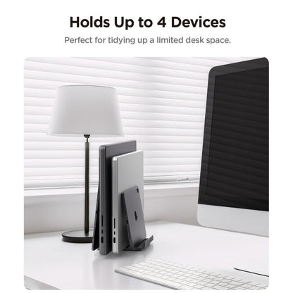 Vertikalni nosač Spigen LD208S4 Two za laptop debljine 14mm - 27mm, Sivi