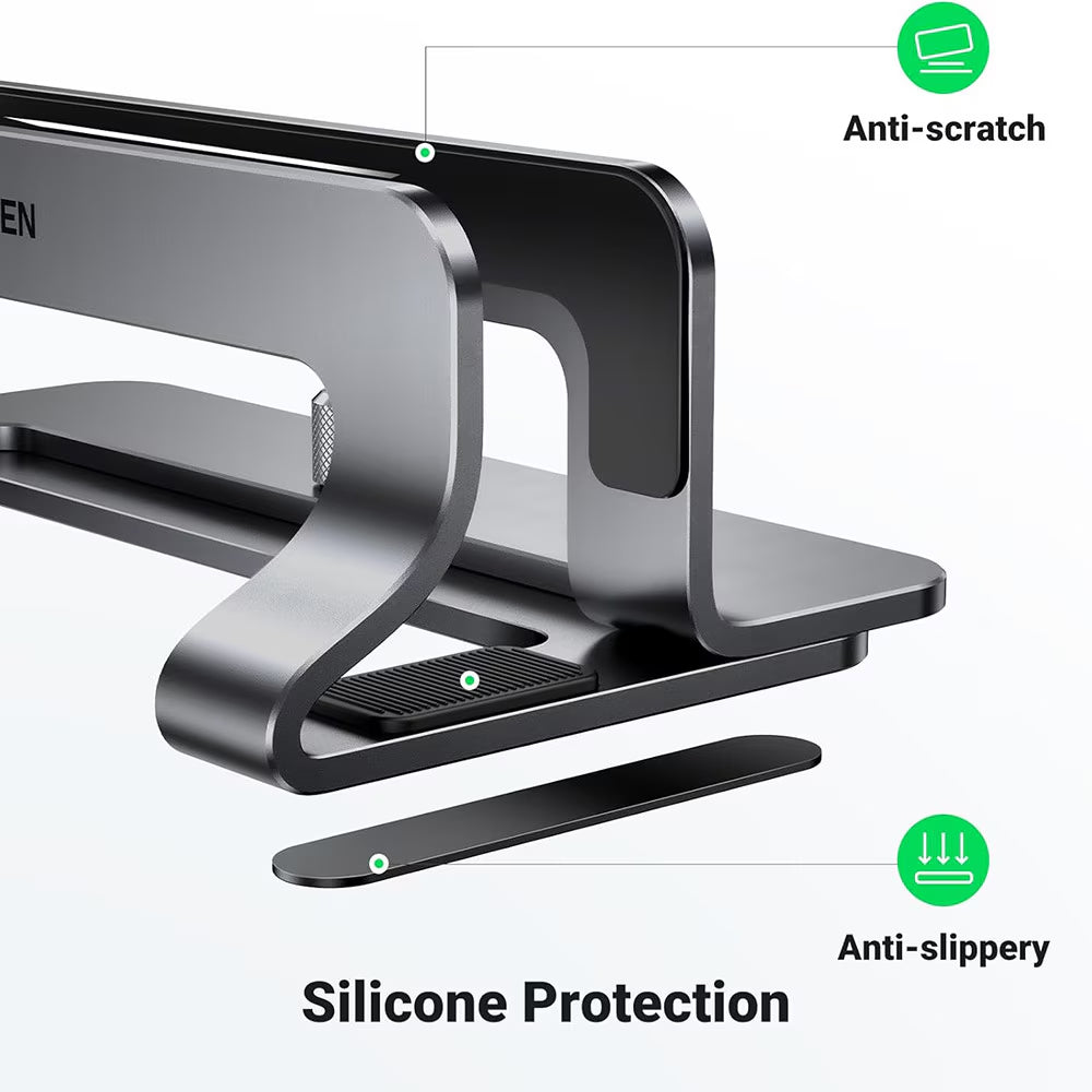 Vertikalni Stalak UGREEN LP258 (29277) za Laptop debljine 12mm - 26mm, Srebrni