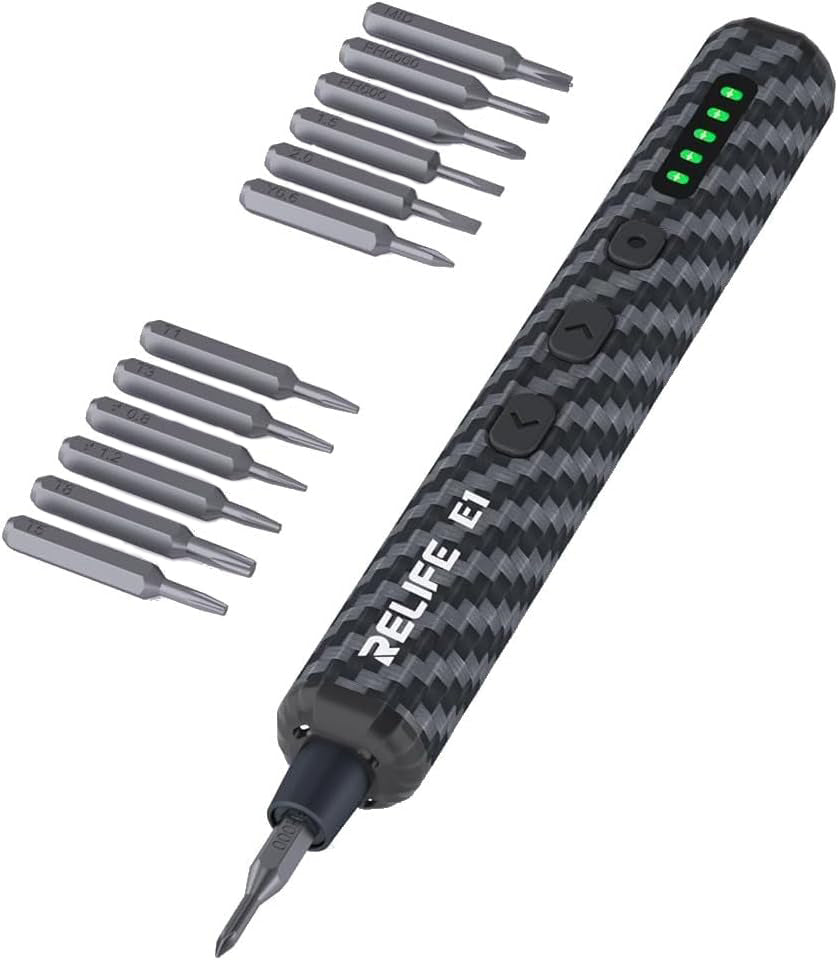 Električni odvijač Relife E1 Carbon, Crni