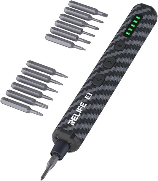Električni odvijač Relife E1 Carbon, Crni