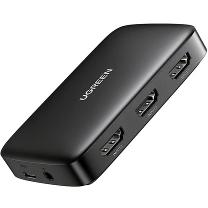 Video Switch UGREEN CM332, 3 x HDMI - HDMI, Black 