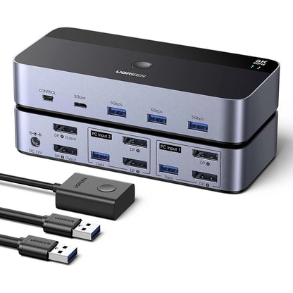 Switch Video DisplayPort UGREEN AK700 (55851), Sivi
