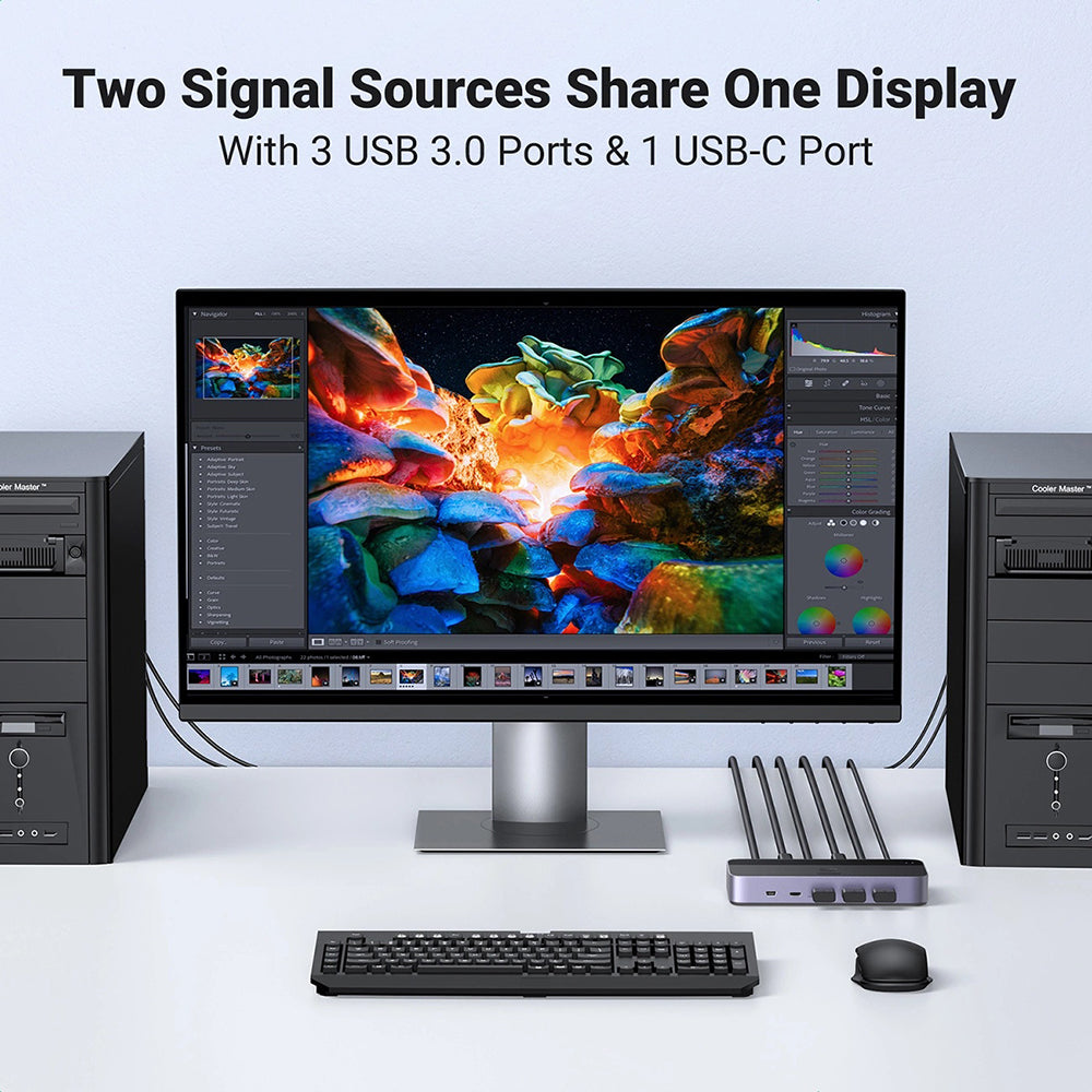 Switch Video HDMI UGREEN CM664, Crni