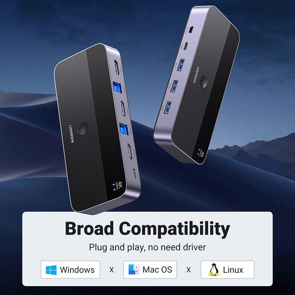 Switch Video HDMI UGREEN CM664, Crni