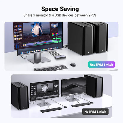 Switch Video UGREEN CM692, Sivi