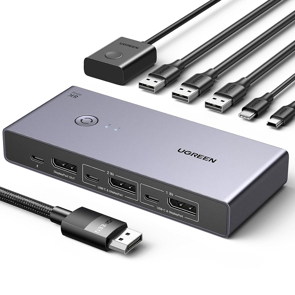Switch Video DisplayPort UGREEN CM695 (25962), Crni