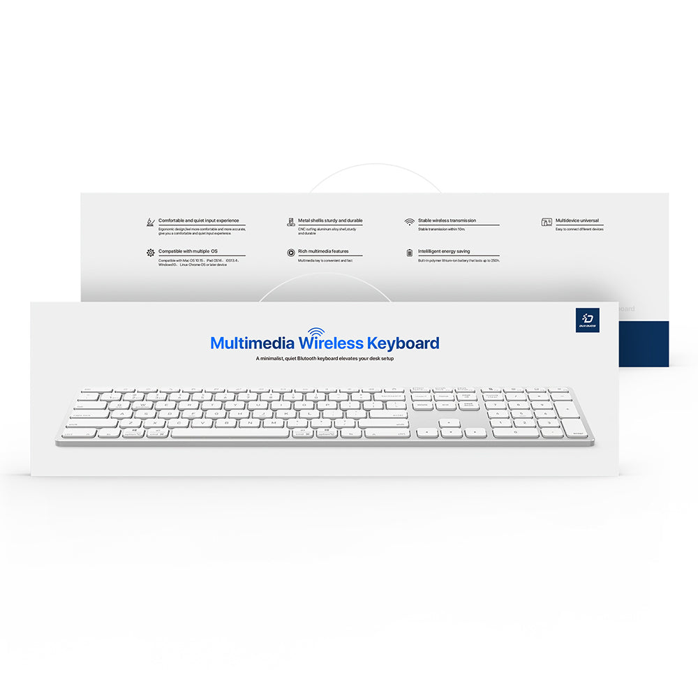 Bluetooth tastatura DUX DUCIS LK, Bela