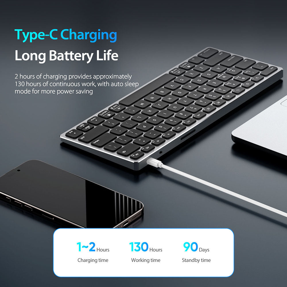 Bluetooth tastatura DUX DUCIS LK Mini, Crna