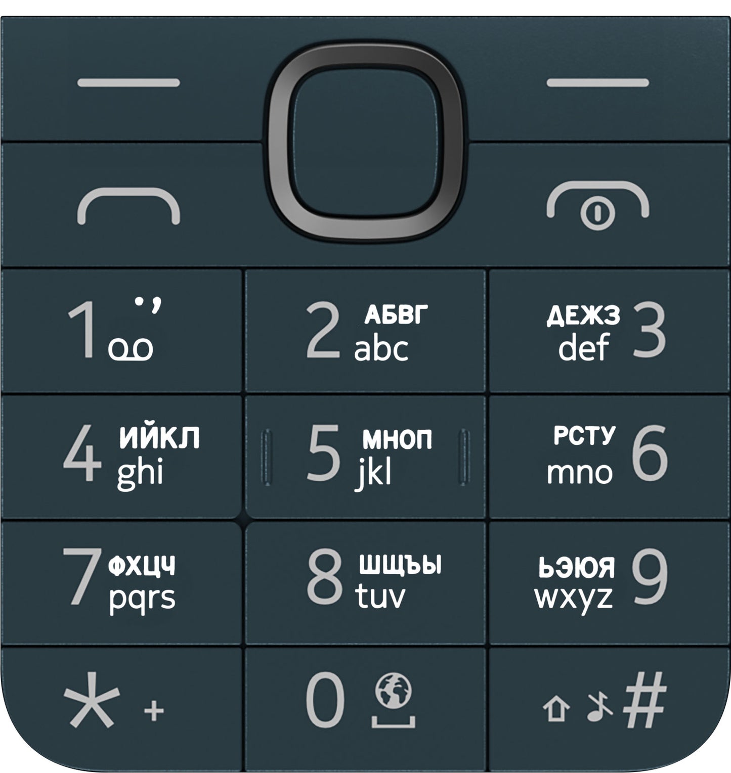 Ćirilična tastatura za Nokia 225 4G (2024), plava