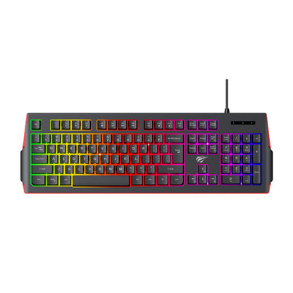 Tastatura Gaming HAVIT KB866L, RGB, 1.4m, Crna Crvena