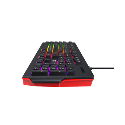 Tastatura Gaming HAVIT KB866L, RGB, 1.4m, Crna Crvena