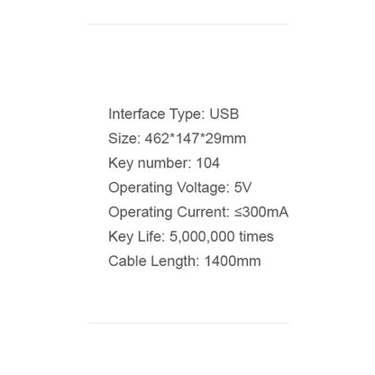 Tastatura Gaming HAVIT KB866L, RGB, 1.4m, Crna Crvena