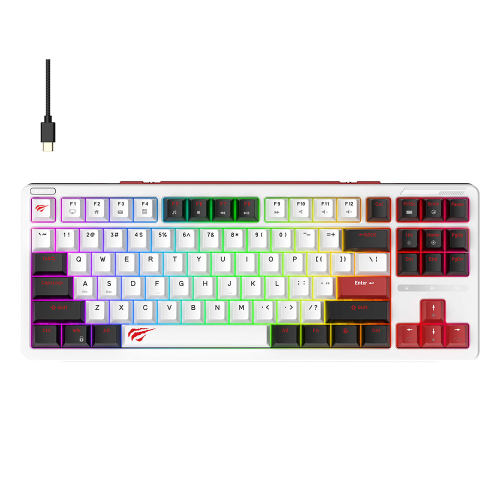 Tastatura Gaming HAVIT KB902L, RGB, 1.8m, Višebojna