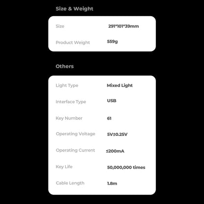 Tastatura Gaming HAVIT KB903L, RGB, 1.8m, Plava Bela