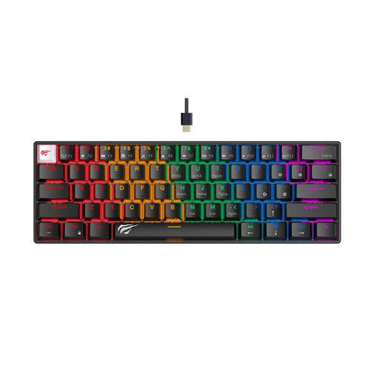 Tastatura Gaming HAVIT KB903L, RGB, 1.8m, Crna
