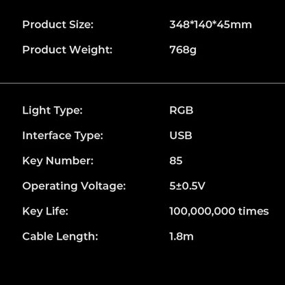 Tastatura Gaming HAVIT KB904L, RGB, 1.8m, Crna Zelena