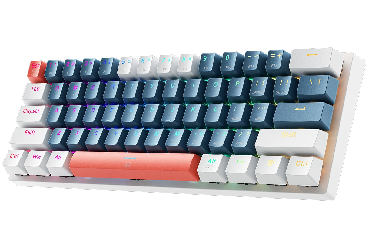 Gejmerska tastatura sa žičanim USB-om Machenike K500-B61 Mechanical, RGB, Plavo Bela