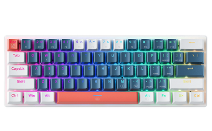 Gejmerska tastatura sa žičanim USB-om Machenike K500-B61 Mechanical, RGB, Plavo Bela