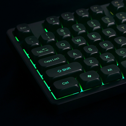 Gejmerska tastatura sa kablom USB WZK WKG-200, RGB, 1.5m, Crna