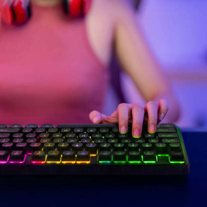 Gejmerska tastatura sa kablom USB WZK WKG-200, RGB, 1.5m, Crna