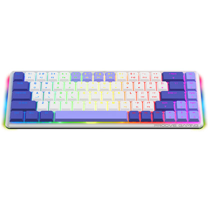 Tastatura Gaming Wireless Proove AFK, RGB, BT / Wi-Fi / Wired, 1.5m, Bela WKAFKEN22002
