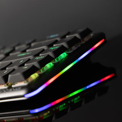 Tastatura Gaming Wireless Proove AFK, RGB, BT / Wi-Fi / Wired, 1.5m, Crna WKAFKEN22001
