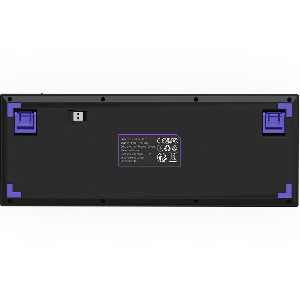 Tastatura Gaming Wireless Proove Slicker Pro, RGB, BT / Wi-Fi / Wired, 1.8m, Crna WKSLPEN22416