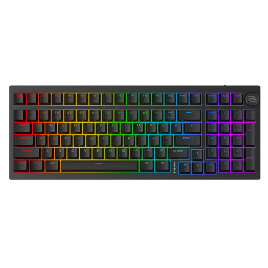 Tastatura Gaming Wireless Proove Slicker, RGB, BT / Wi-Fi / Wired, 1.8m, Crna WKSLEN00022401