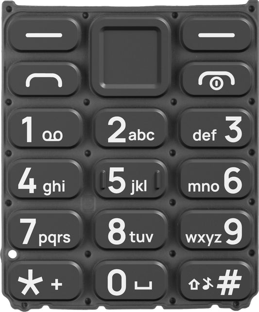 Latinska tastatura za HMD 105 / Nokia 105 (2024), crna