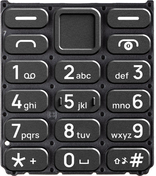 Latinska tastatura za HMD 110 / Nokia 110 (2024), crna