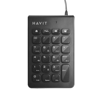 Numerička tastatura Wired USB HAVIT KB223, 1.5m, Crna