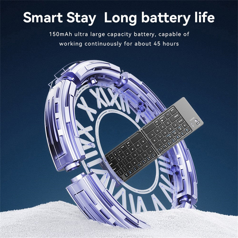 Sklapajuća tastatura Bluetooth Yesido KB27, Crna