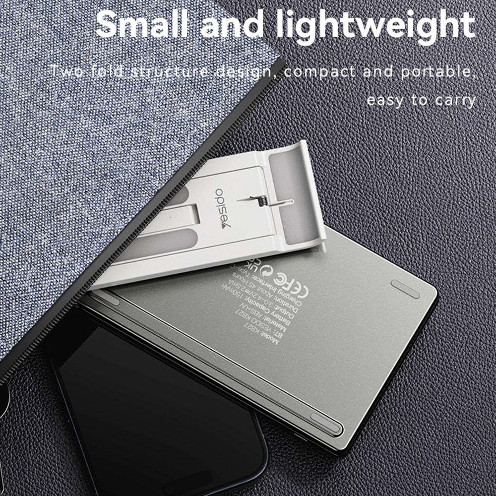 Sklapajuća tastatura Bluetooth Yesido KB27, Crna