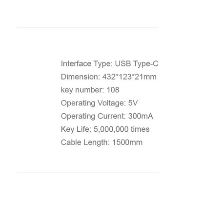 Tastatura Wired USB HAVIT KB252, USB-C, 1.5m, Crna