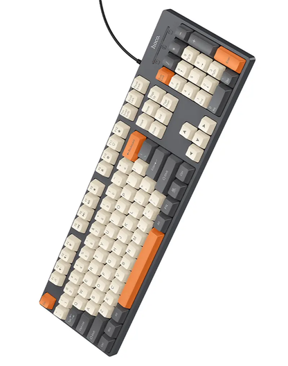 USB žičana tastatura HOCO GM61 Tri-Color, 1.45m, Siva