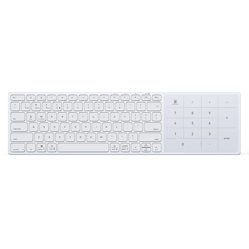 Bežična tastatura DUX DUCIS LK, BT / Wi-Fi, Bela