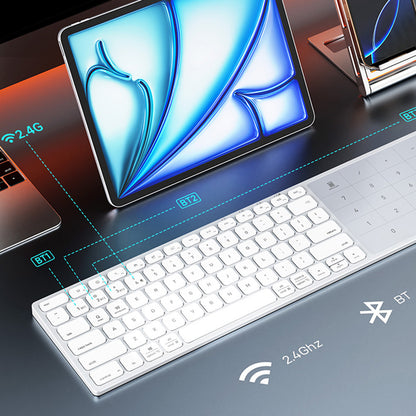 Bežična tastatura DUX DUCIS LK, BT / Wi-Fi, Crna