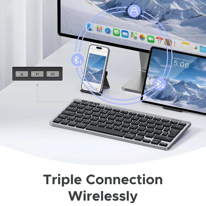 Bežična tastatura UGREEN 75049, BT / Wi-Fi, Crna