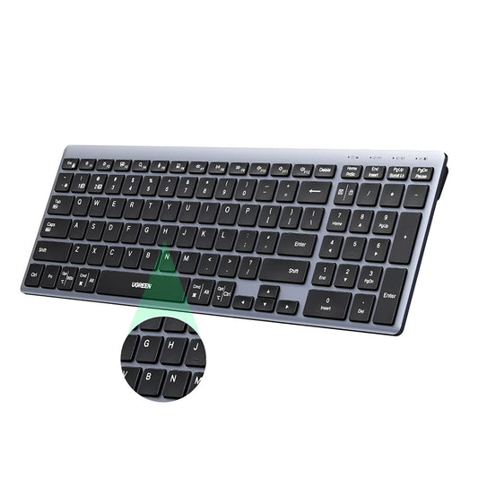 Bežična tastatura UGREEN K552 (75163), BT / Wi-Fi, Crna