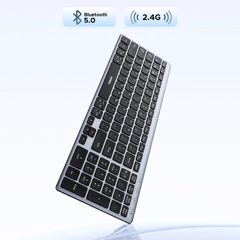 Bežična tastatura UGREEN K552 (75163), BT / Wi-Fi, Crna