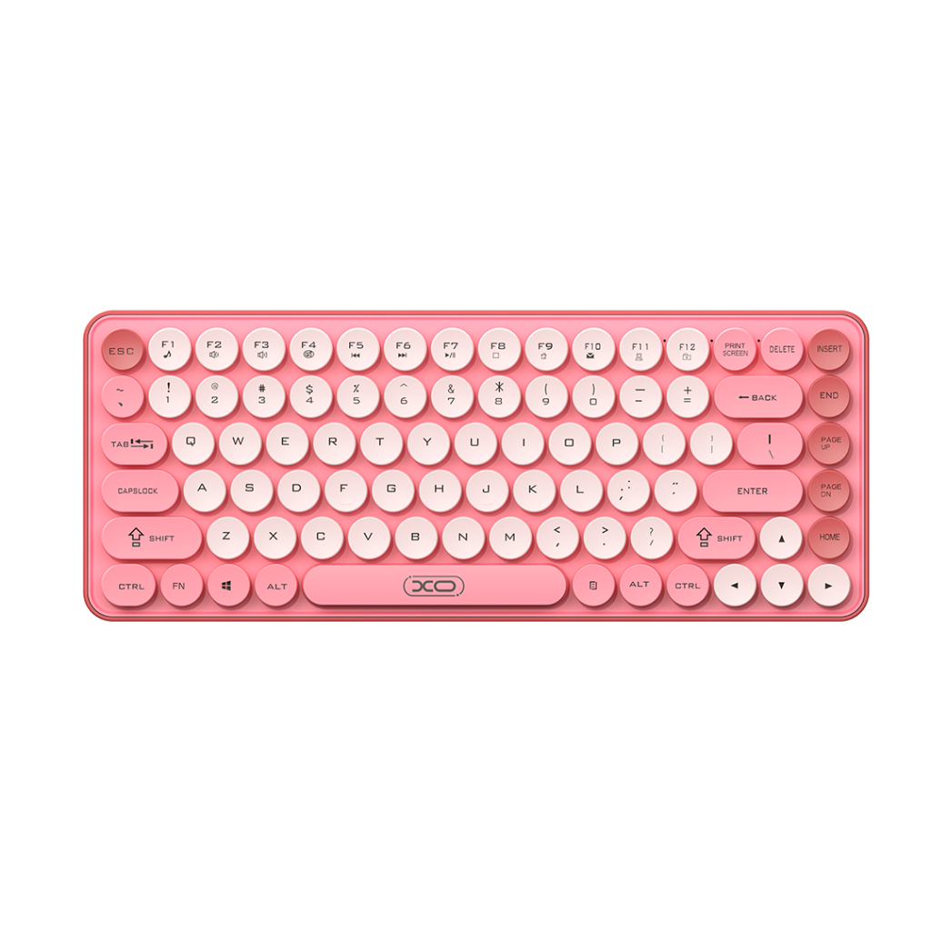 Bežična tastatura XO Design KB-12, BT / Wi-Fi, Roze