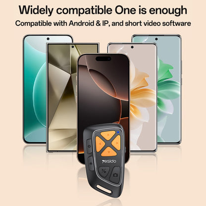 Bluetooth Multimedijalni Daljinski Upravljač Yesido SF25, Crni