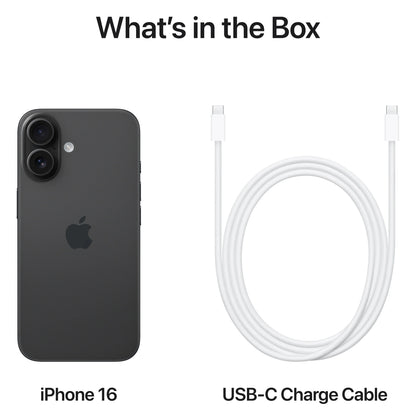 Mobilni telefon Apple iPhone 16, 128GB, crni MYE73ZD/A