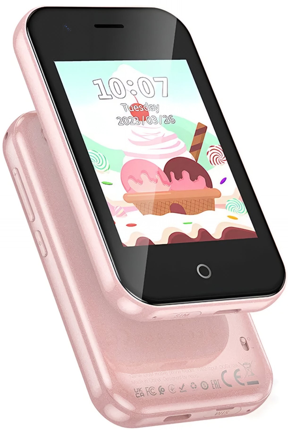 Mobilni Telefon HOCO Y102 Kids, 2G, Ekran 2.8 inča, Roze