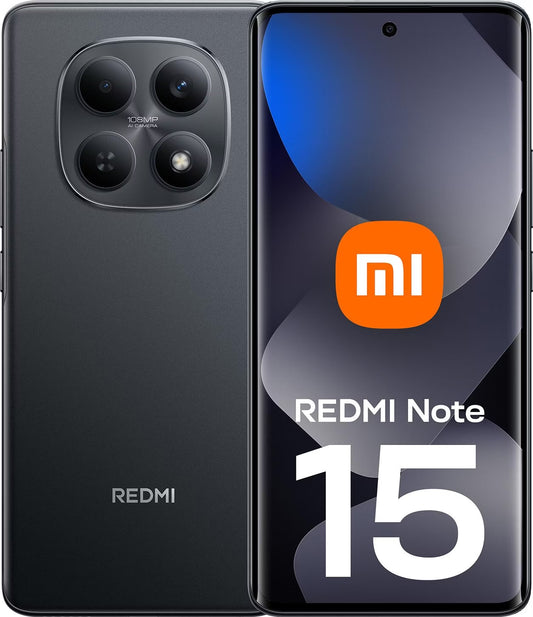 Mobilni Telefon Xiaomi Redmi Note 15 4G, 128GB, 6GB, Crni MZB0M8GEU