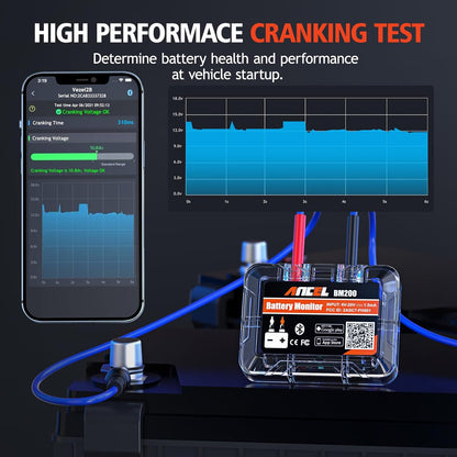 Tester Bluetooth za Praćenje Auto Baterije Ancel BM200